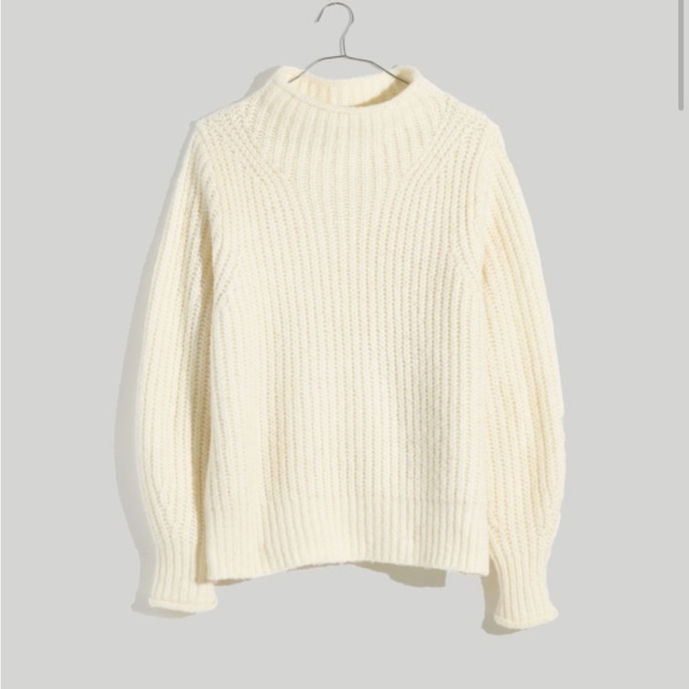 Madewell Women's Loretto MockNeck Wool Blend Pullover Sweater Size 1X